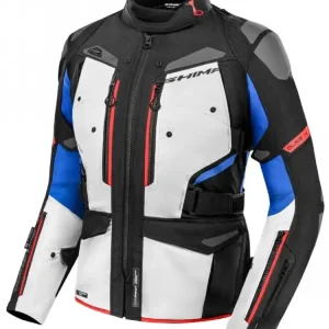 Darmowy zwrot Kurtka motocyklowa damska tekstylna Shima Dune czarno-niebieska