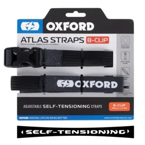 Ograniczona ilość Pasy mocujące bagaż Oxford Atlas B-Clip 26 [mm] x 2 [M] szare