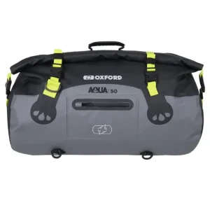 Torba na tył Oxford Aqua RollBag szaro-żółta (50 l) Niska cena