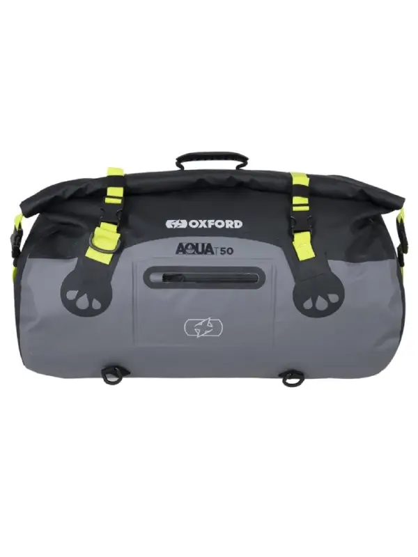 Torba na tył Oxford Aqua RollBag szaro-żółta (50 l) Niska cena