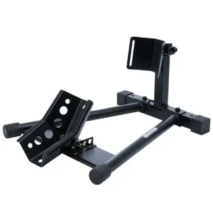 Oferta limitowana Stojak do motocykla Oxford z uchwytem przedniego koła do transportu lub przechowywania z kołyską czarny