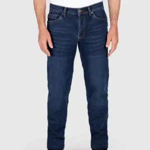 Do wyczerpania zapasów Jeansy motocyklowe Knox Kirkstone Straight Stone Wash Indigo niebieskie