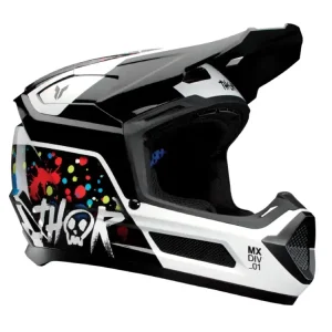 Kask enduro dziecięcy Thor Fleet Splat czarny Super okazja