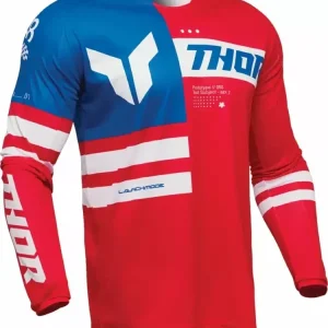 Bluza enduro Thor Launchmode Patriot czerwono-biało-niebieska Wyprzedaż