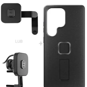 Bezpieczna płatność Zestaw na motocykl: etui Peak Design Mobile Everyday Case Loop do smartfona Samsung Galaxy S25 Ultra + mocowanie motocykla