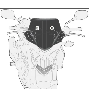 Wysoka jakość Szyba motocyklowa Kappa Honda CB 500 F (13-15) przyciemniana