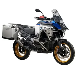 Zestaw: kufry boczne srebrne "And-S" Zega Pro + stelaże czarne Touratech BMW R 1300 GS Adventure (24-) [poj.: 38+38l] Wybór klientów