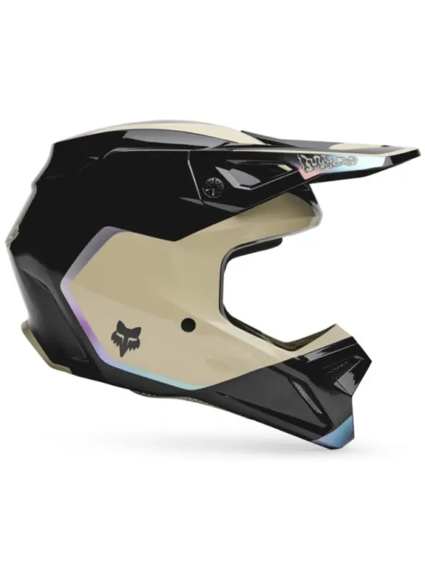 Kask enduro Fox V1 Hello Future czarno-beżowy Sprawdź teraz