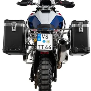 Zestaw: kufry boczne czarne "And-Black" Zega Pro + stelaże srebrne Touratech BMW F 900 GS (24-) [poj.: 31+38l] Kup teraz