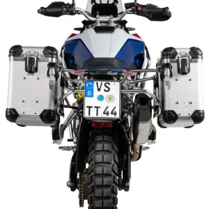 Zestaw: kufry boczne srebrne "And-S" Zega Evo + stelaże srebrne Touratech BMW F 900 GS (24-) [poj.: 31+38l] Kup online