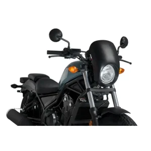 Zniżka Półowiewka motocyklowa sportowa PUIG Anarchy Honda CMX 500 Rebel (17-19) czarna matowa