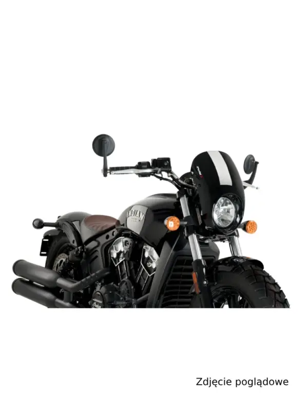 Bestseller Półowiewka motocyklowa sportowa PUIG Anarchy Indian Scout (17-20)/ Scout Bobber (18-) czarna matowa