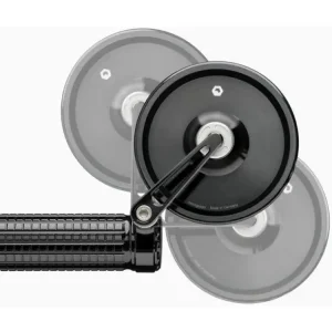 Lusterko motocyklowe uniwersalne Motogadget Mo.view Classic Flip aluminiowe, czarne [długość ramienia: 72 mm] Dostępne od ręki