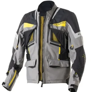 Kurtka motocyklowa tekstylna Touratech Companero Rambler Pro szaro-czarno-żółta Taniej