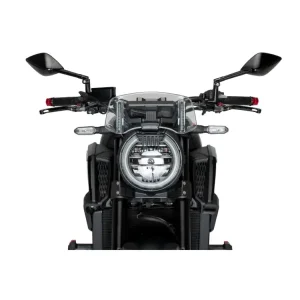 Bezpieczne zakupy Szyba motocyklowa sportowa PUIG Visor Versatile Honda CB 650R Neo Sports Cafe (19-23) lekko przyciemniana