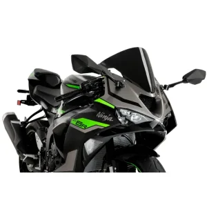 Bezpieczne zakupy Szyba motocyklowa sportowa PUIG Kawasaki R-Racing Kawasaki ZX-6R Ninja (24-) czarna