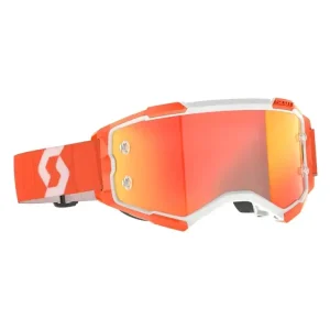 Gogle motocyklowe Scott Fury pomarańczowo-białe z pomarańczową szybką Kup online
