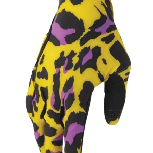 Oferta limitowana Rękawice cross Thor Sportmode Cheetah żółto-fioletowe
