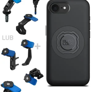 Zamów teraz Zestaw na motocykl: etui MAG na telefon iPhone 16e (magnetyczne) + mocowanie Quad Lock