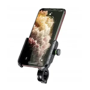 Uchwyt motocyklowy na telefon Biketec, montowany na kierownicę/ lusterko czarny [Typ: R9-METAL] Nowość