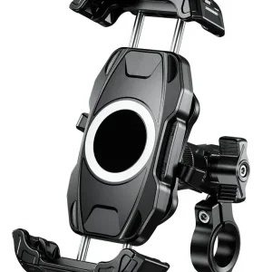 Tylko do końca tygodnia Uchwyt motocyklowy na telefon Biketec Quick Lock antywibracyjny, montowany na kierownicę czarny [Typ: R22]