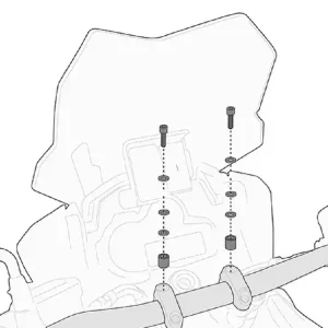 Zestaw montażowy Kappa do mocowania KS900A Smart Bar Yamaha MT-07 Tracer (16-19) Rabat