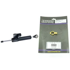 Premium Zestaw: amortyzator skrętu progresywny odwrócony Hyperpro RSC [68 mm] + zestaw mocujący BMW S 1000 RR (19-22) złoty