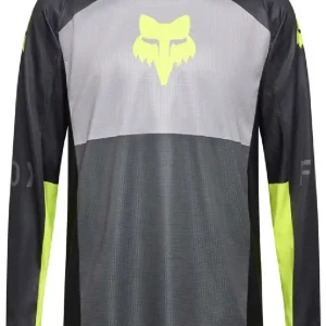 Ekspresowa dostawa Bluza enduro Fox 180 Flow czarno-szara-fluo