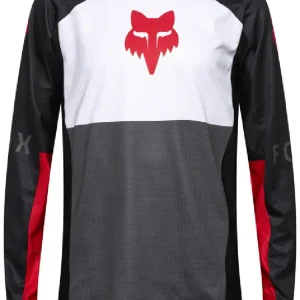 Bluza enduro Fox 180 Flow czarno-biało-czerwona Obniżka ceny