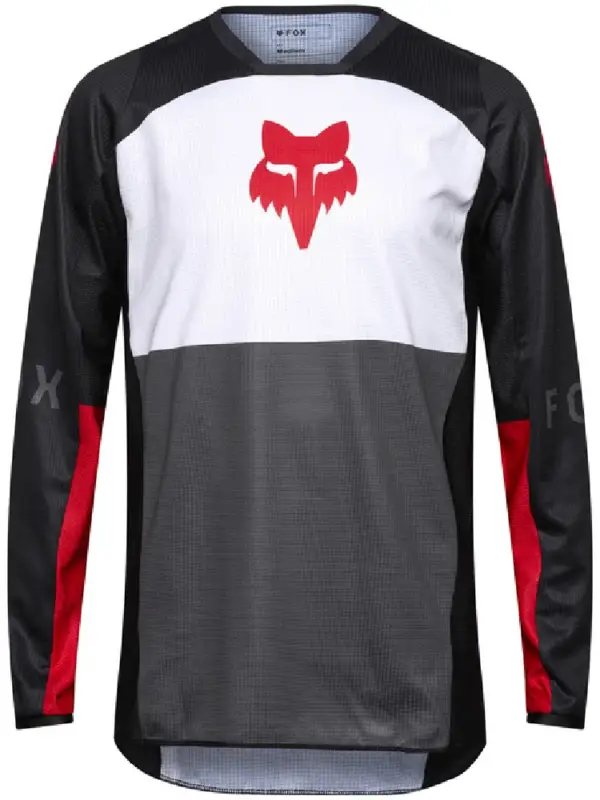 Bluza enduro Fox 180 Flow czarno-biało-czerwona Obniżka ceny