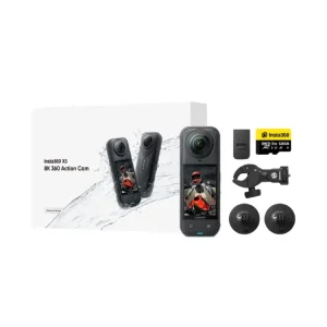 Dodaj do koszyka Zestaw: Kamera sportowa Insta360 X5 + akcesoria [Motorcycle Bundle]