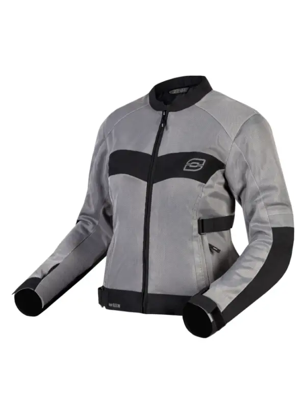 Kurtka motocyklowa damska tekstylna Ozone Dart szaro-czarna Ostatnia szansa