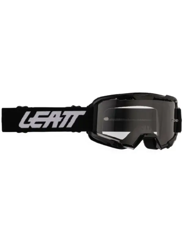 Premium Gogle motocyklowe Leatt Vizion 2.5S z przezroczystą szybą czarme