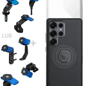 Zestaw na motocykl: etui MAG na telefon Samsung Galaxy S25 Ultra (magnetyczne) + wodoodporny pokrowiec MAG + mocowanie Quad Lock Bestseller
