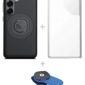 Tani Zestaw: etui MAG na telefon Samsung Galaxy S25 (magnetyczne), wodoodporny pokrowiec MAG oraz uchwyt kulowy Quad Lock