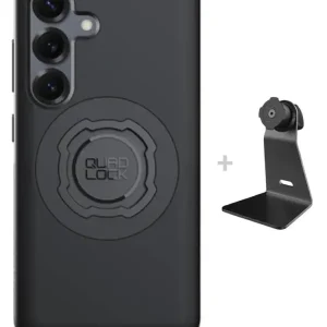 Zestaw na biurko: etui MAG na telefon Samsung Galaxy S25 (magnetyczne) oraz uchwyt Quad Lock Zniżka