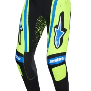 Spodnie cross Alpinestars MX Techstar Nomur czarno-niebieskie-fluo Nowy