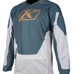 Sprawdź teraz Bluza enduro Klim Dakar niebiesko-szara