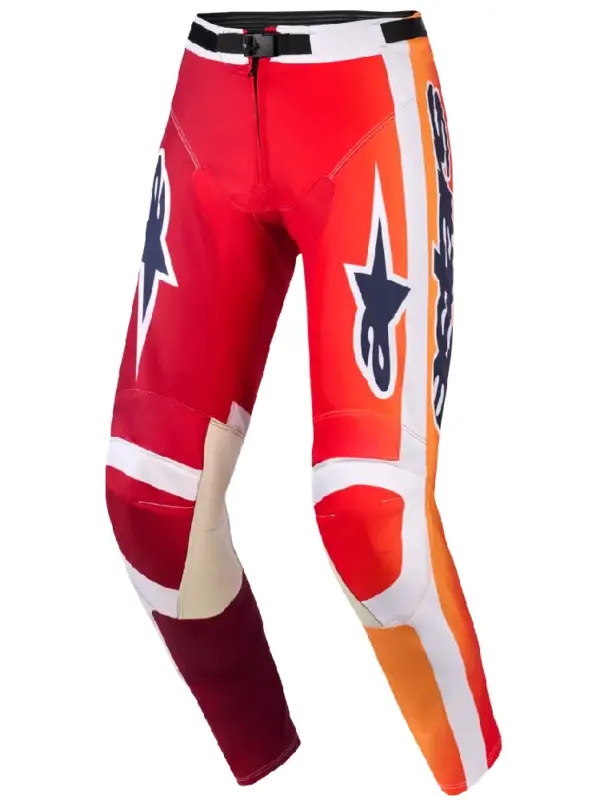 Promocja Spodnie cross Alpinestars MX Racer Portl biało-czerwono-niebieskie