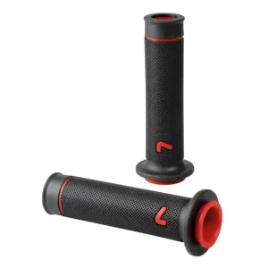 Manetki motocyklowe uniwersalne Lampa Sport-Grip czerwone Hit cenowy