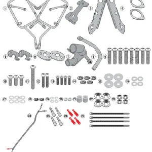 Stelaż kufrów bocznych Monokey Cam-Side Kappa KL One-Fit Honda CB 500 X (19-23)/ NX 500 (24-) [mocowany za pomocą adaptera] Niska cena