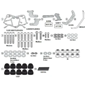 Stelaż kufrów bocznych asymetrycznych K'Voyager Monokey Cam-Side Kappa KL One-Fit BMW F 900 GS (24-) [mocowany do stelaża centralnego] Kup teraz