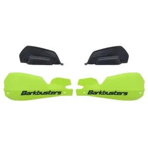 Zniżka Osłony dłoni Barkbusters VPS z regulowanymi deflektorami, zielone fluo + zestaw montażowy Barkbusters Moto Guzzi V85 TT/ Travel (24-)