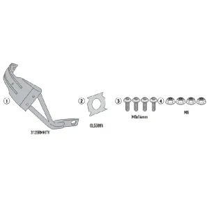 Do wyczerpania zapasów Mocowanie błotnika motocyklowego tylnego Kappa KRM02 Suzuki GSX-8S/ V-Strom 800 DE/ SE (23-)