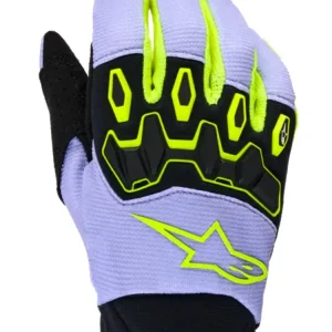 Rękawice cross dziecięce Alpinestars MX Full Bore V2 czarno-fioletowe-fluo Tani