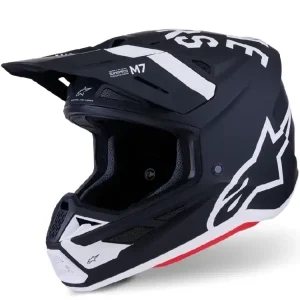 Kask enduro Alpinestars SM7 Dasher czarno-biały matowy Niska cena