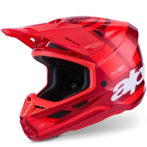 Kask enduro Alpinestars SM7 Core czerwony połysk Hit cenowy