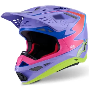 Kask enduro Alpinestars MX Supertech M10 Jett Lawrence fioletowo-różowy-fluo Hit cenowy