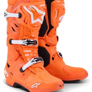 Buty enduro Alpinestars MX Tech 10 Supervented pomarańczowo-białe Bezpieczne zakupy