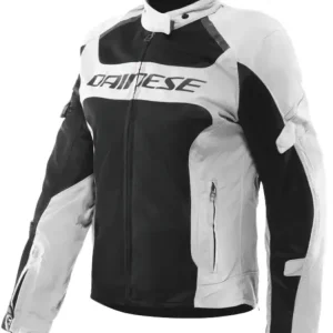 Bezpieczna płatność Kurtka motocyklowa damska tekstylna Dainese Air Frame 3 Tex szaro-czarna